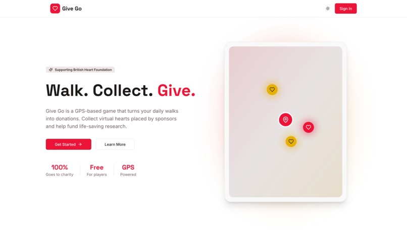 GiveGo – screenshot 1