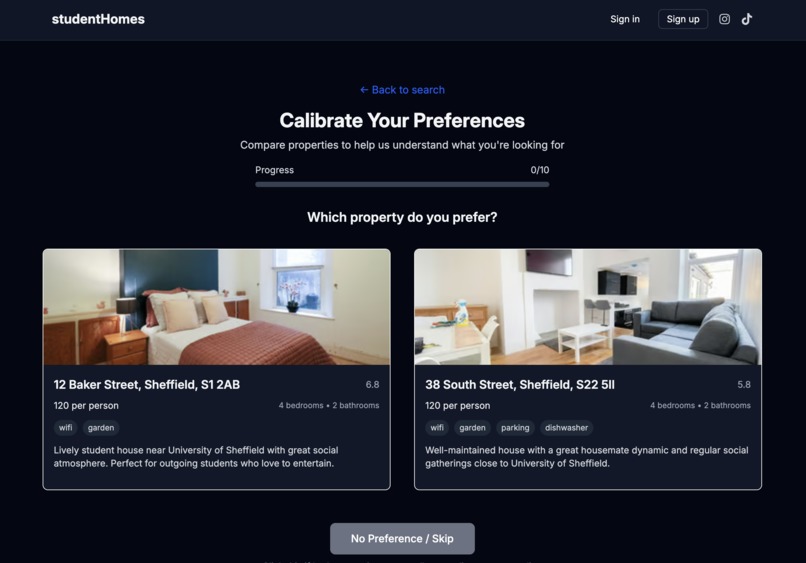 studentHomes – screenshot 3