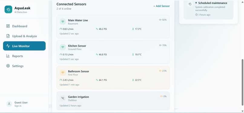 AquaLeak AI: Smart Water Leak Detection Using AI – screenshot 6