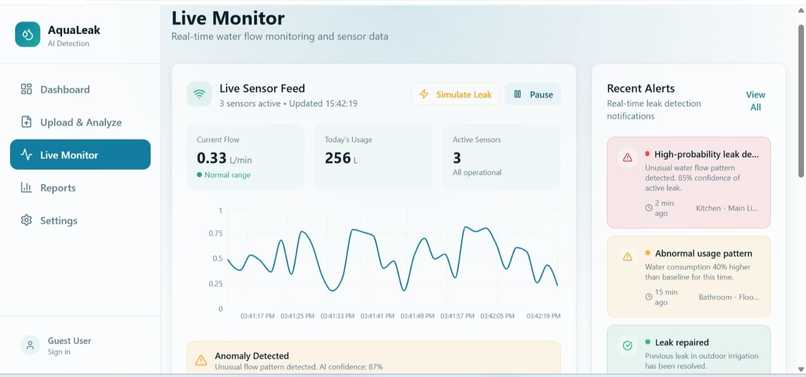 AquaLeak AI: Smart Water Leak Detection Using AI – screenshot 5