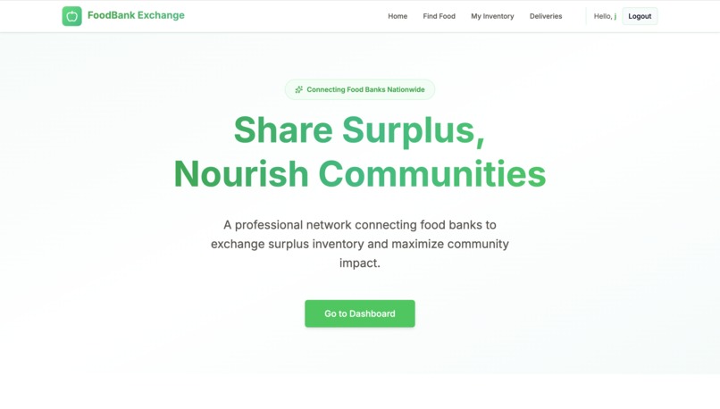 FoodBank Exchange – screenshot 1