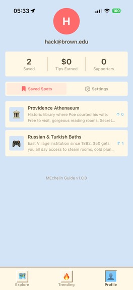 "ME"chelin Guide – screenshot 1
