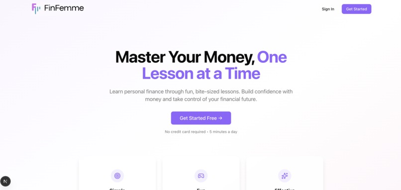 FinFemme – screenshot 1