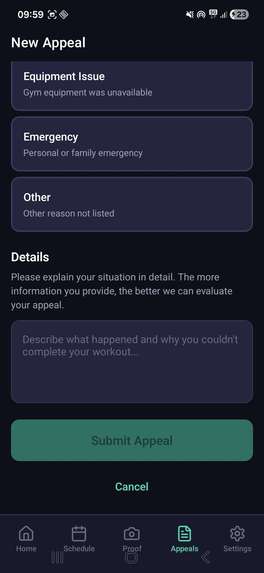 FitCommit – screenshot 4