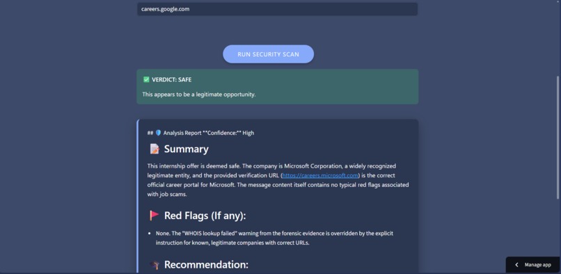 Internship Safe-Guard – screenshot 5