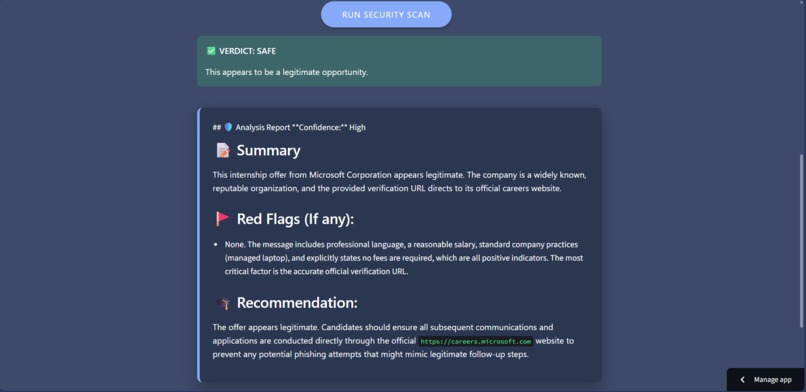 Internship Safe-Guard – screenshot 2