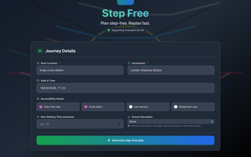 StepFree – screenshot 2
