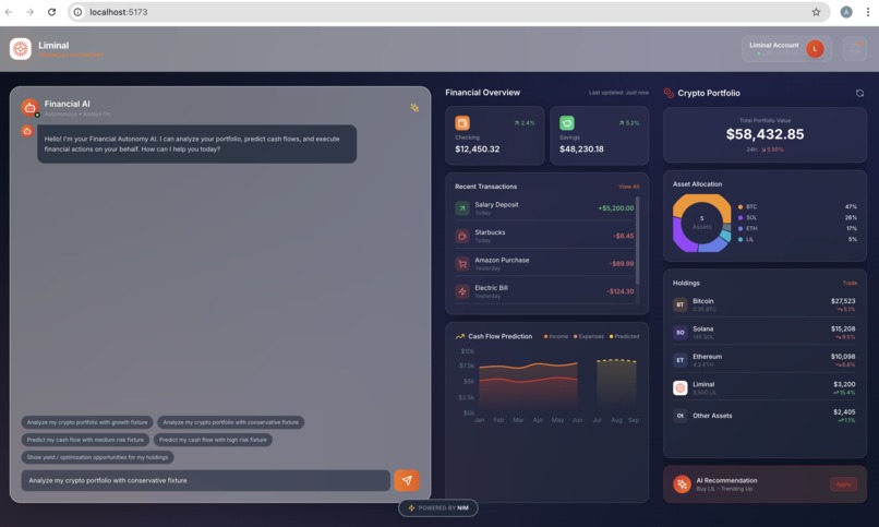 Nimlytics: QuantumWallet – screenshot 1