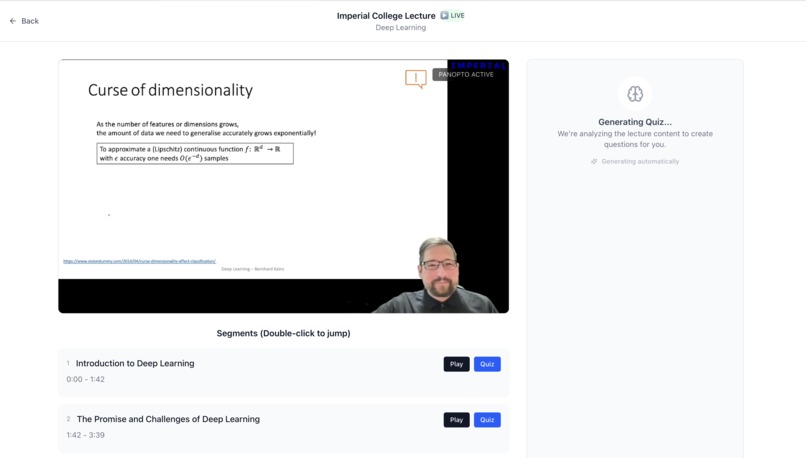 InteLect - Bringing Intelligence to your Lectures – screenshot 1