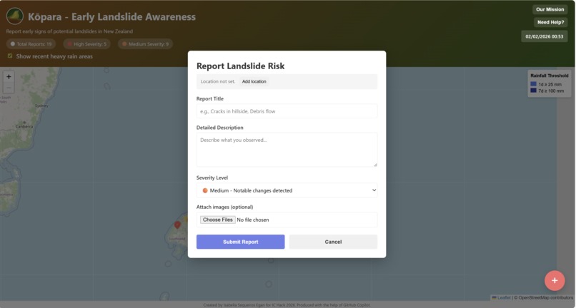 Kōpara - Early Landslide Awareness – screenshot 2