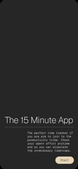 The 15 Minute App – screenshot 1