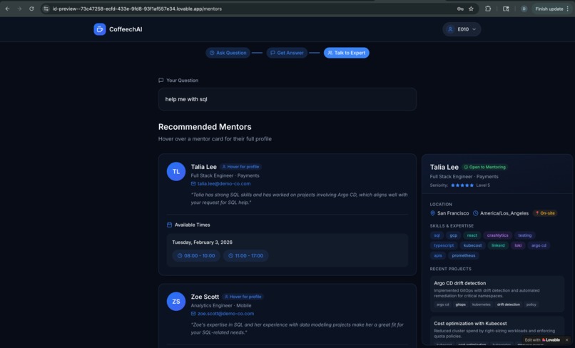 CoffeechAI – screenshot 3