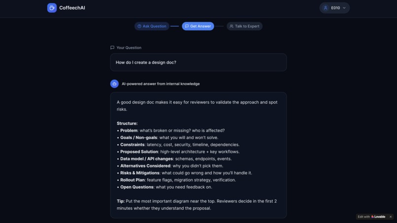 CoffeechAI – screenshot 5