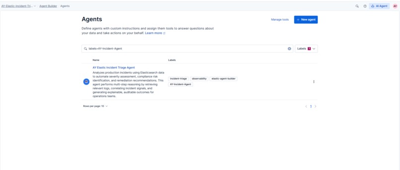 AY Elastic Incident Triage Agent – screenshot 3