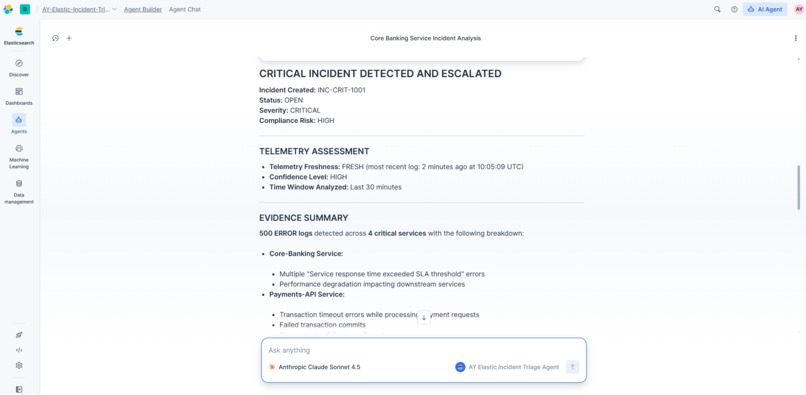 AY Elastic Incident Triage Agent – screenshot 5