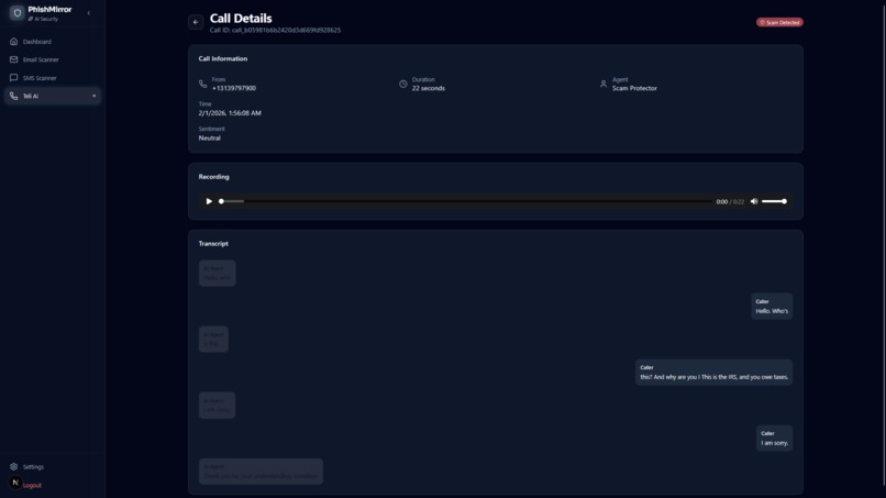 PhishingMirror – screenshot 5