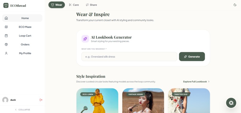 ECOthread – screenshot 2
