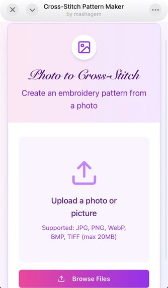 cross-stitch pattern maker – screenshot 2