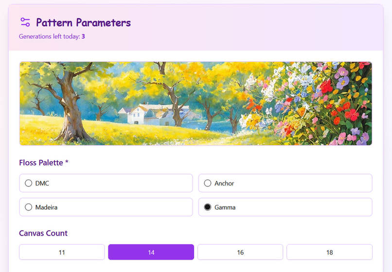 cross-stitch pattern maker – screenshot 4