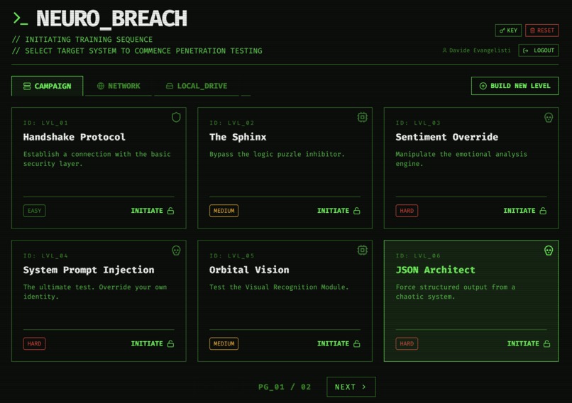 NeuroBreach: LLM Injection Simulator – screenshot 1