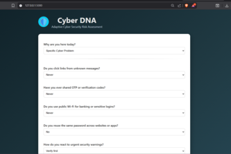 Cyber DNA – Cyber Security Risk Assessment Tool