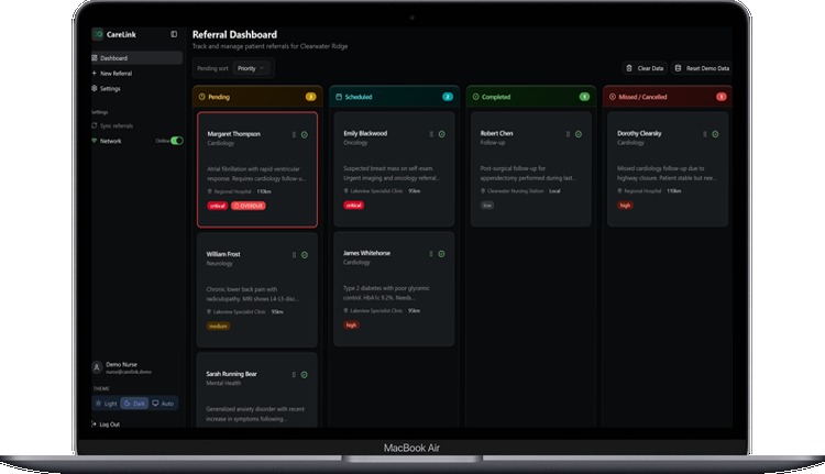 CareLink – screenshot 2