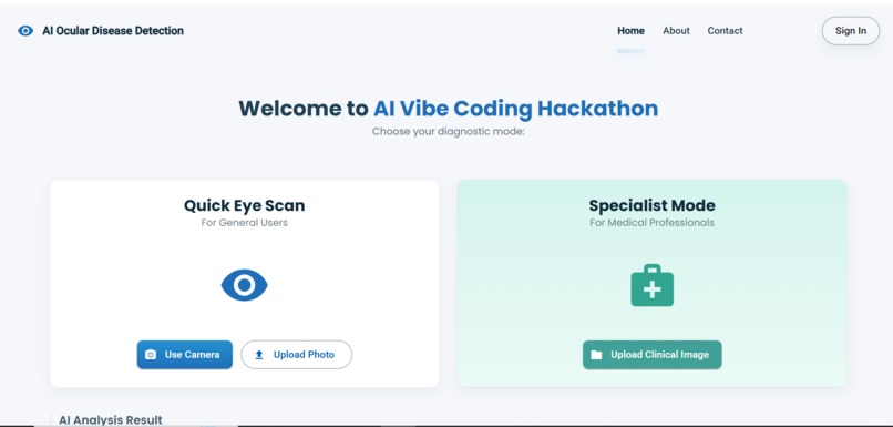 AI Eye Detection — Dual Model Classifier – screenshot 1