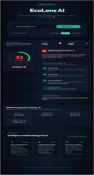 EcoLens AI – Digital Sustainability Impact Analyzer – screenshot 1