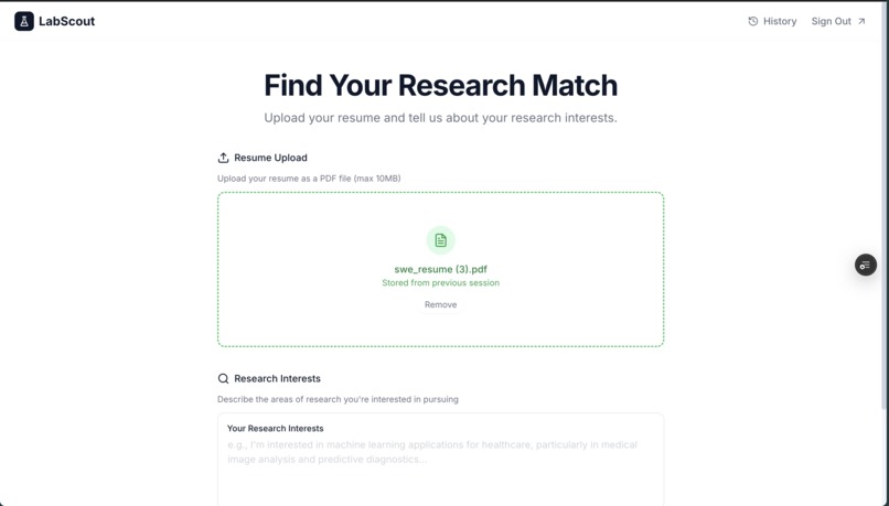 LabScout – screenshot 2