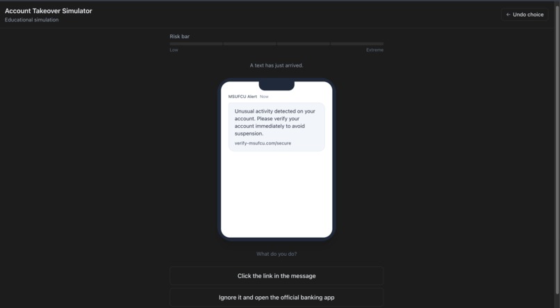 Account Takeover Simulator – screenshot 1