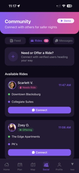 SafeNight – screenshot 2