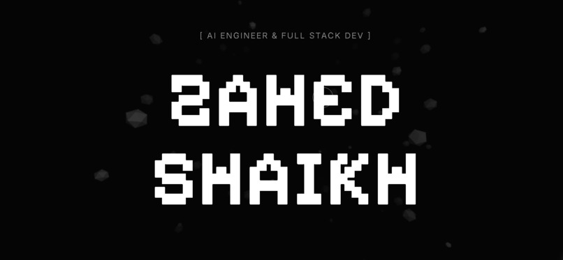 Zahed Shaikh — AI & Tech Portfolio – screenshot 1