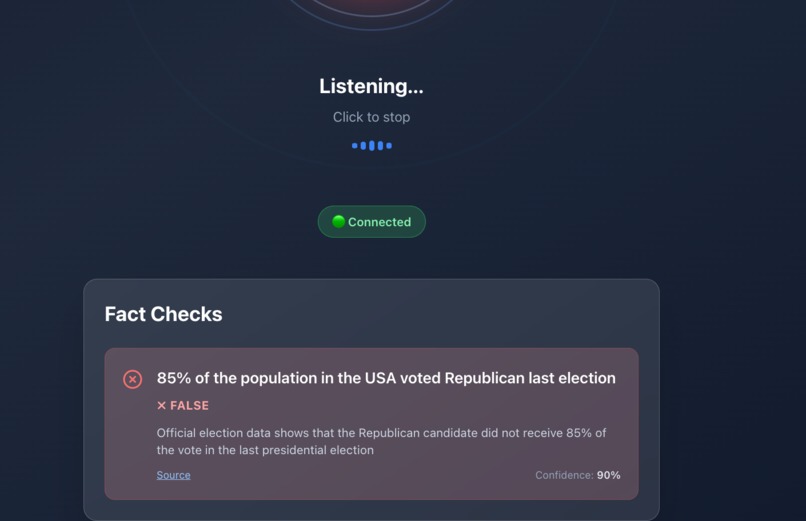 FactChecker AI – screenshot 2