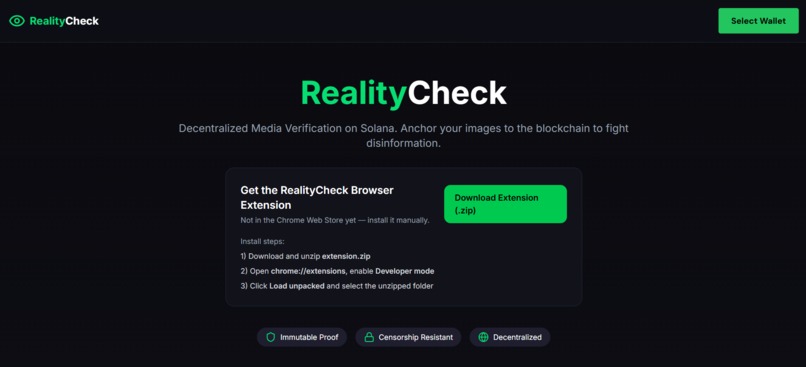 RealityCheck – screenshot 1