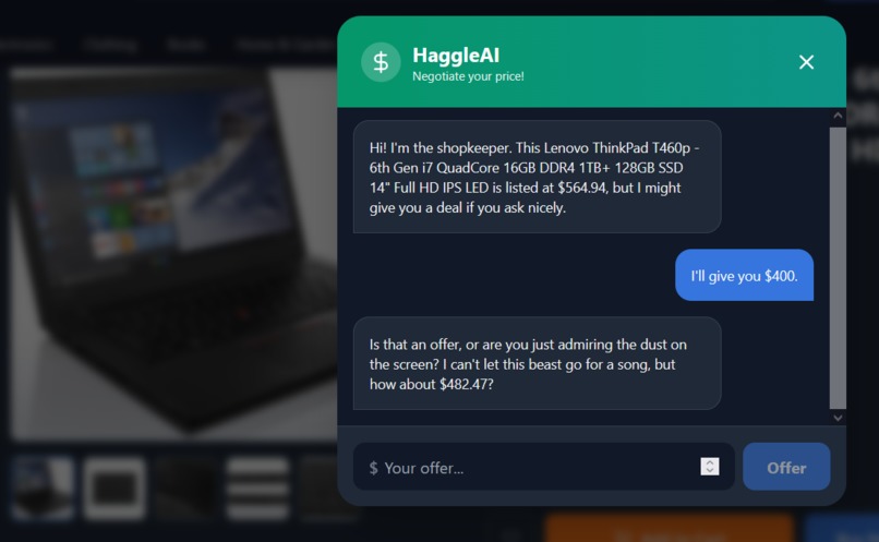 ShopLens AI: Vision & Negotiation Agent – screenshot 1