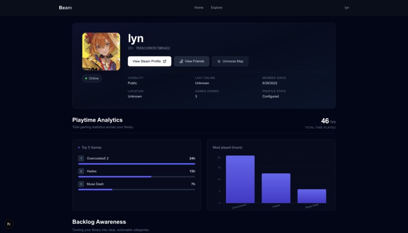 Beam - Steam API – screenshot 5