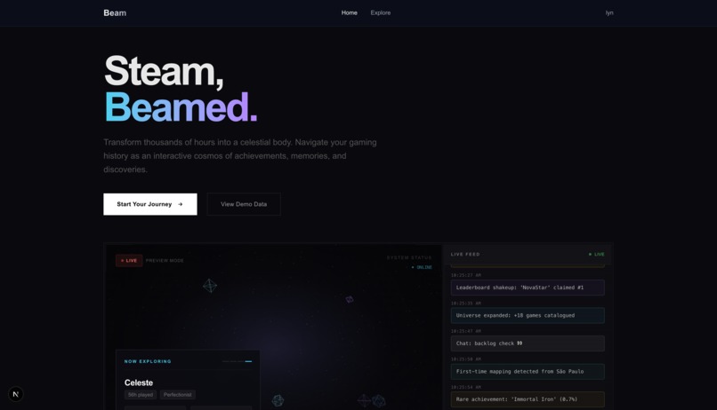 Beam - Steam API – screenshot 1