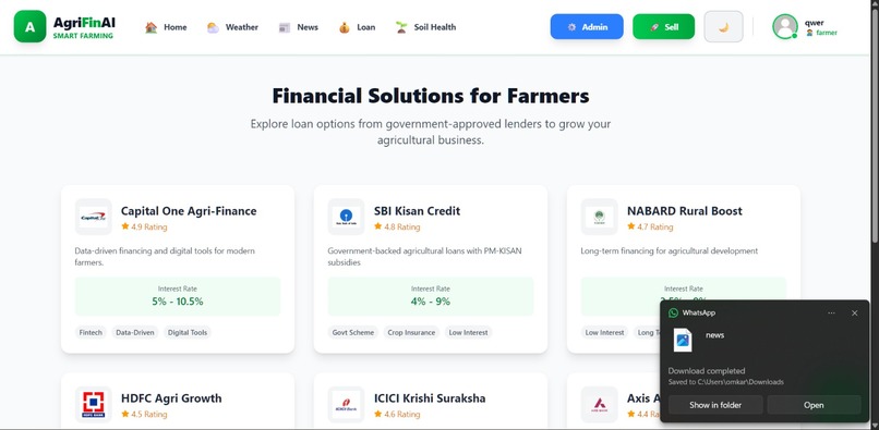 AgriFinAI – screenshot 2