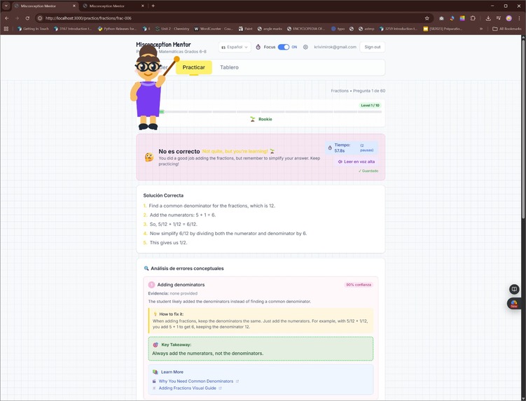 Misconception Mentor  – screenshot 6