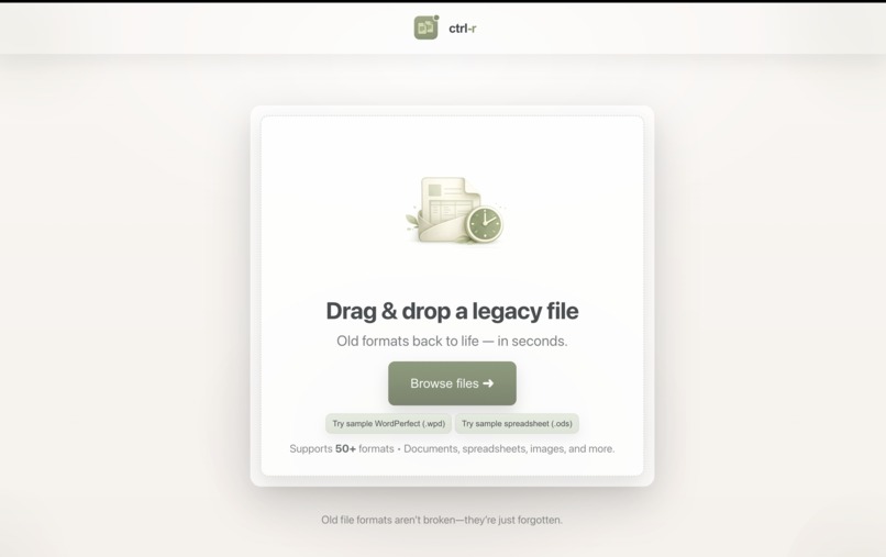 Ctrl-R – screenshot 1