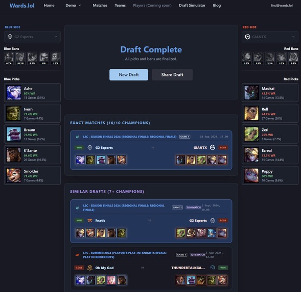 League of Legends Draft Predictor / Practice Tool – screenshot 2