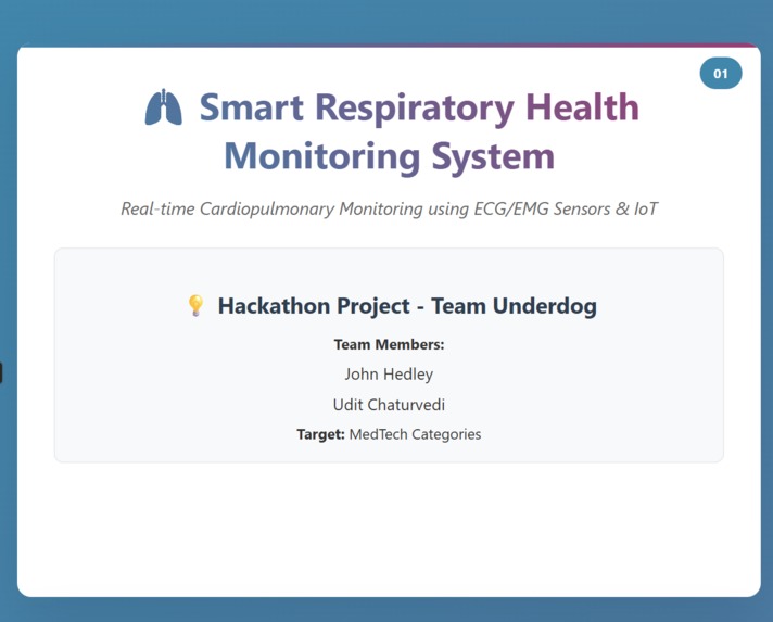 Smart Respiratory Health Monitoring System – screenshot 1