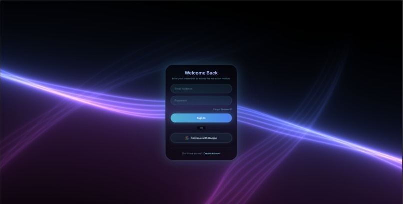 PDF Extraction Platform – screenshot 2