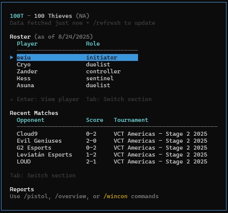 WinCon – screenshot 2