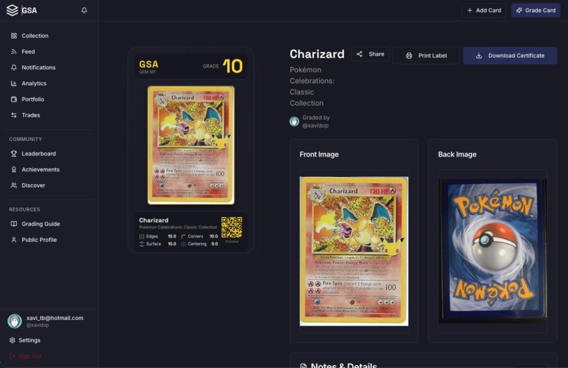 GSA - AI-powered trading card grading – screenshot 3