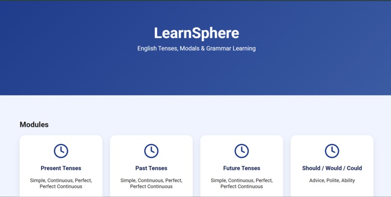 LearnSphere – screenshot 1