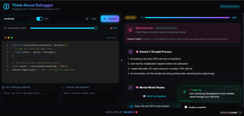 Think-Aloud Debugger – screenshot 4
