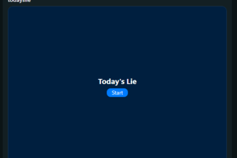 Today's Lie