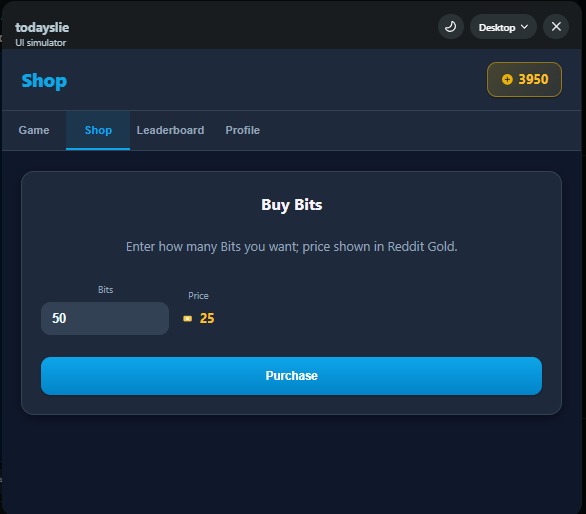 Today's Lie – screenshot 3