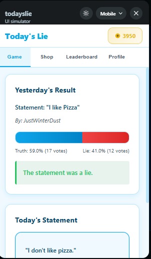 Today's Lie – screenshot 6